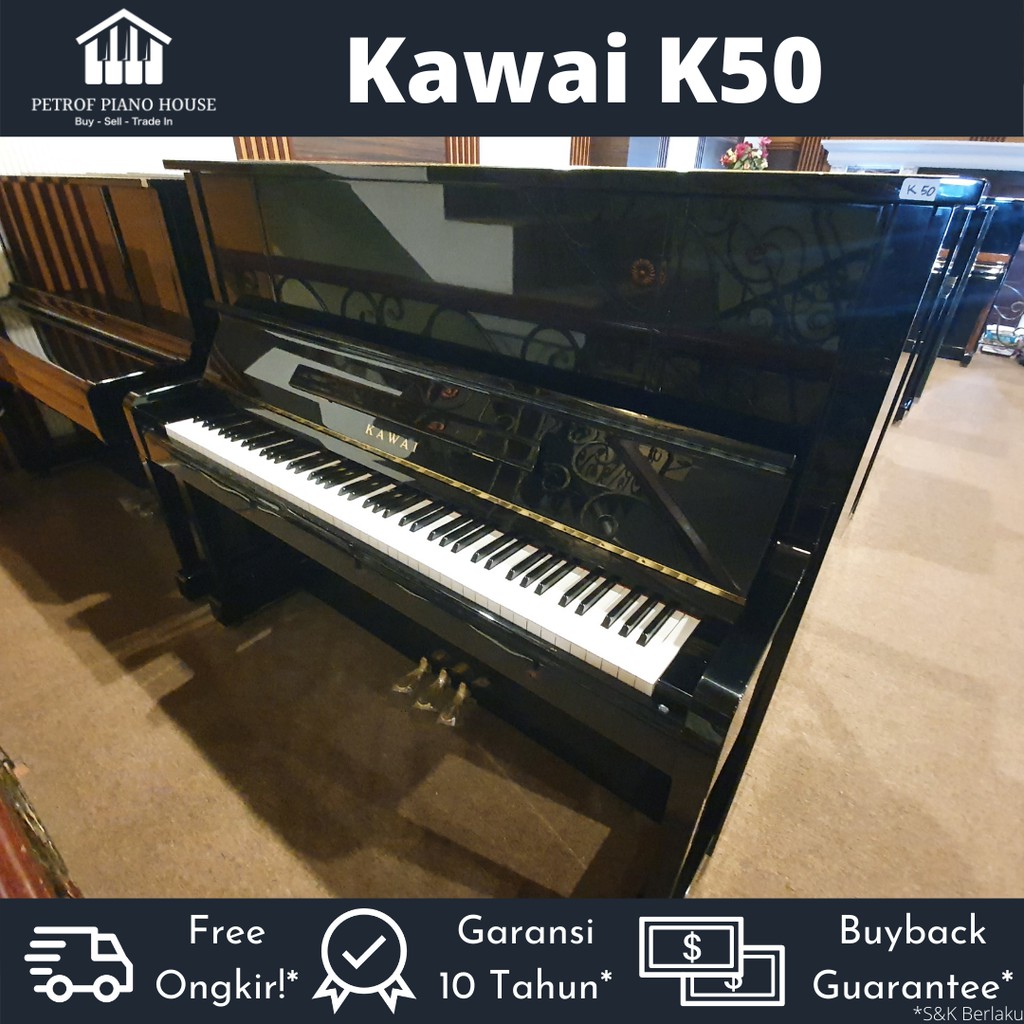 Kawai K50 Upright Piano Bekas Second