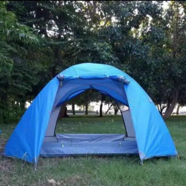 Tenda Dobel Layer Alas Terpal Murah /Compass Tenda Camping Untuk 4-5 Orang waterproof outdoor