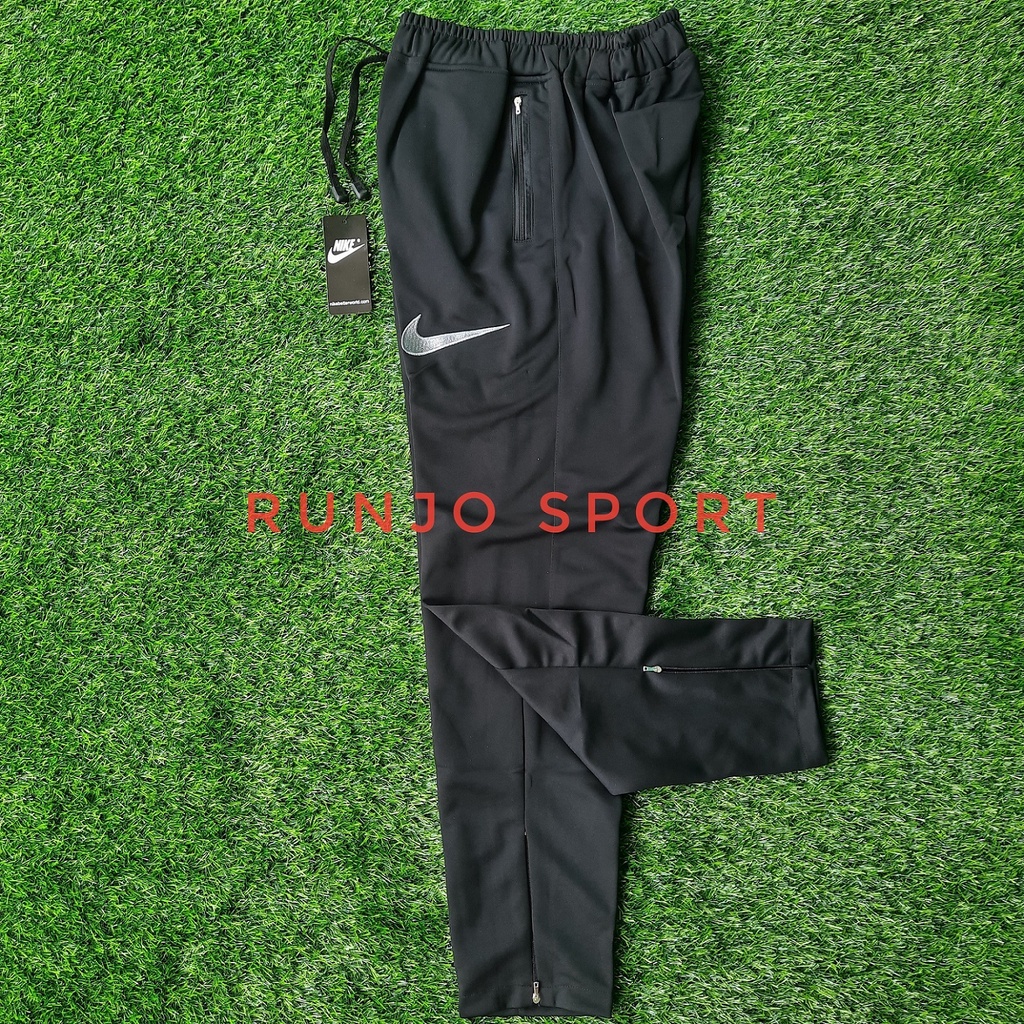 Trackpants Nike Sport Sweatpants Celana Joger Pants Training Panjang Hitam Pria Wanita - BASIC