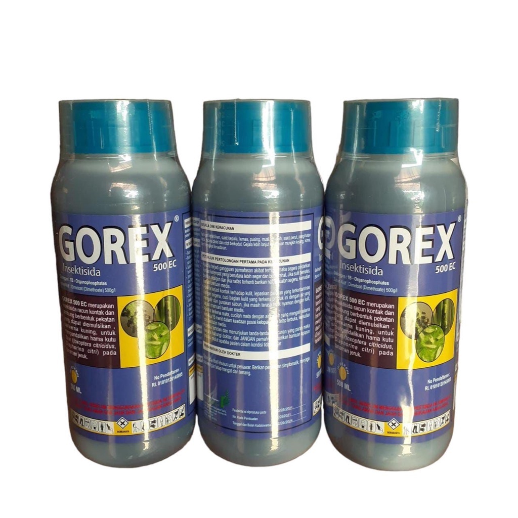 Insektisida Gorex 500 ml  bahan akif Kanon Dimetoat 500 ec pembasmi Hama Kutu Daun Kanon 400ec Dimetion 400 g/l Protap