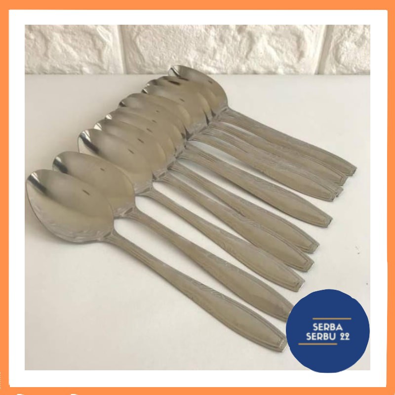 Sendok Stainless / Sendok Makan / Sendok 18gr Murah / Sendok isi 12 pcs / Spoon[ss]