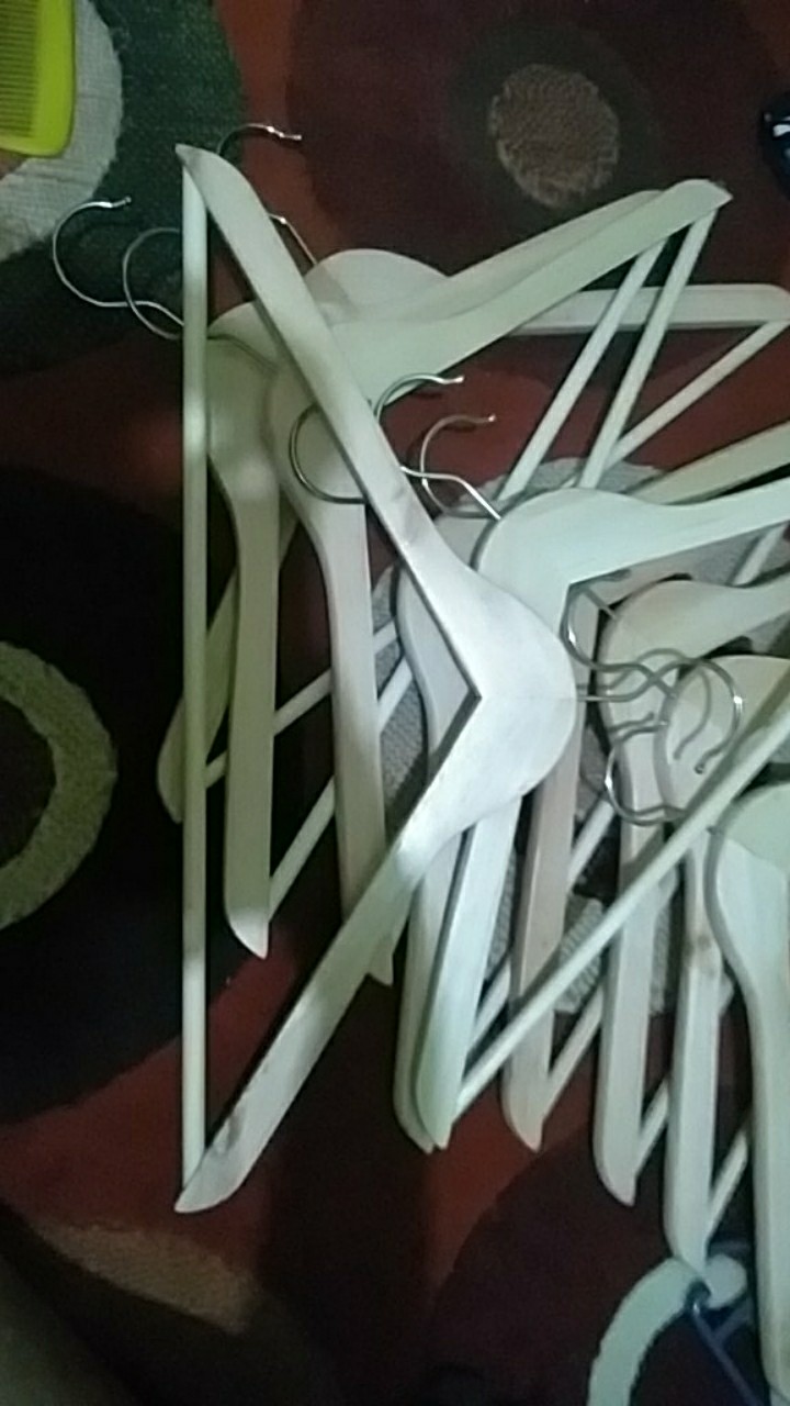 Original Ikea Hopa Gantungan Pakaian Set Isi 5, Kayu Eucalyptus Solid