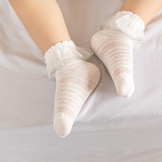 Swopply KS12 Kaos Kaki Renda Bayi Perempuan Katun Baby Socks Nyaman