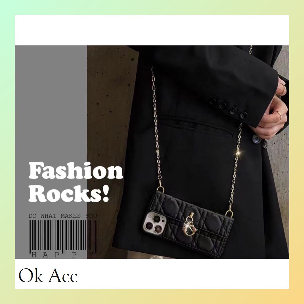 Case Tas Sling FH73 Dompet tempat kartu mini card atm cc ktp for iphone 11 12 13 14 PLus 14+ Pro max