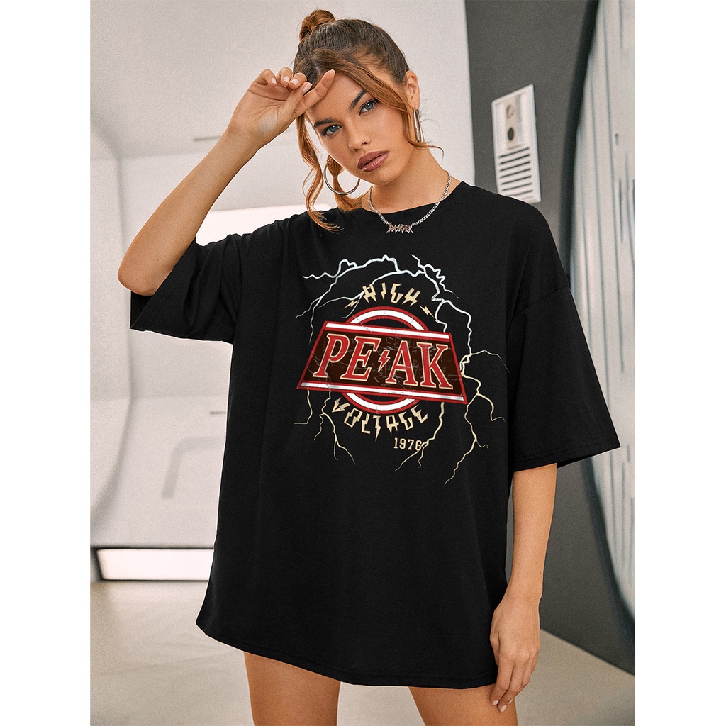 #Sisjuly# Atasan wanita T-shirt lengan pendek skateboard hip-hop jalanan wanita