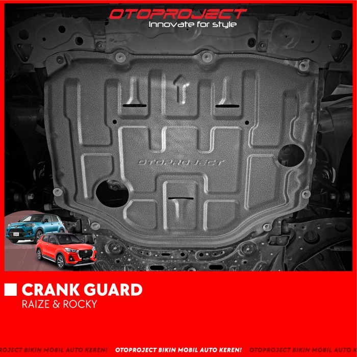 Crank Guard Cover Pelindung Kolong Bawah Mobil Toyota Raize Daihatsu Rocky