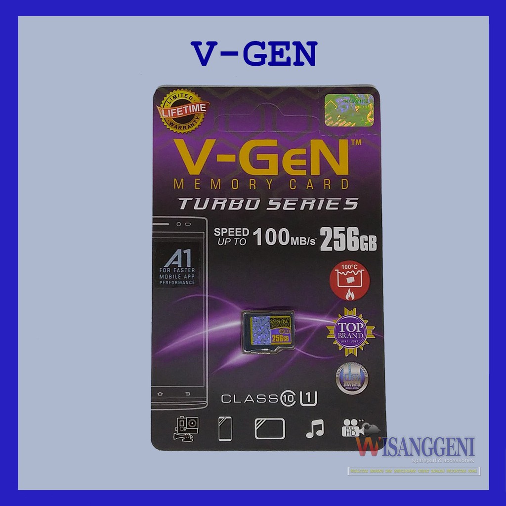 Kartu Memori / Memory Card / TF Memory V-Gen Original 256GB  Non Adapter