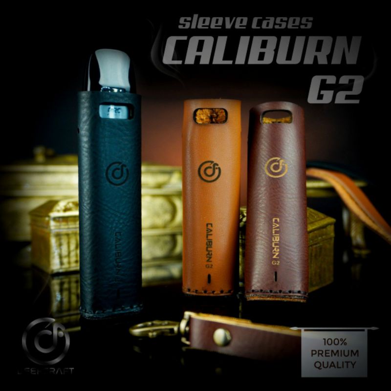 Premium Sleeve Case Caliburnn G2 Free Tali Lanyard / Holder Casing Caliburnn g2 Leather Sleeve