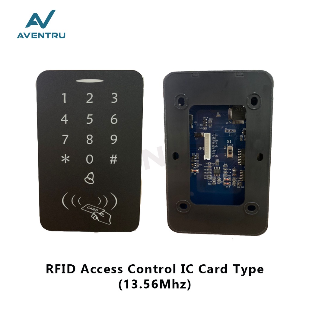 RFID Access Control Panel X1 Keypad Card Password Door Lock 125khz 13.56Mhz 12V