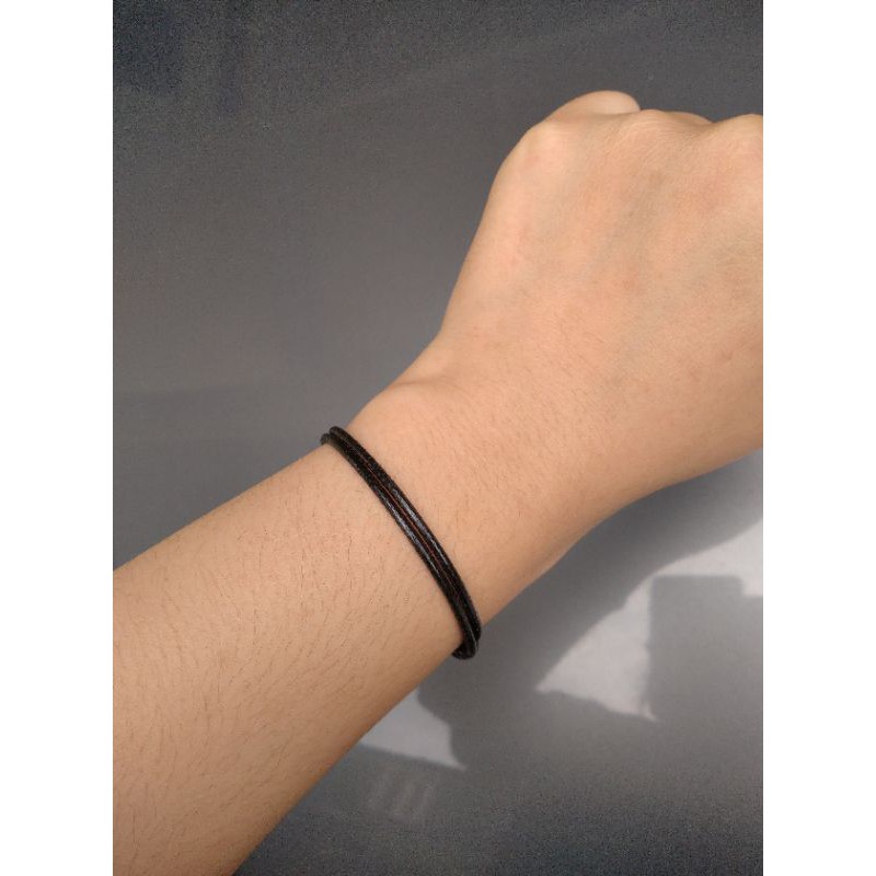 Gelang simple cowok/cewek, gelang couple, gelang pacar, gelang hitam