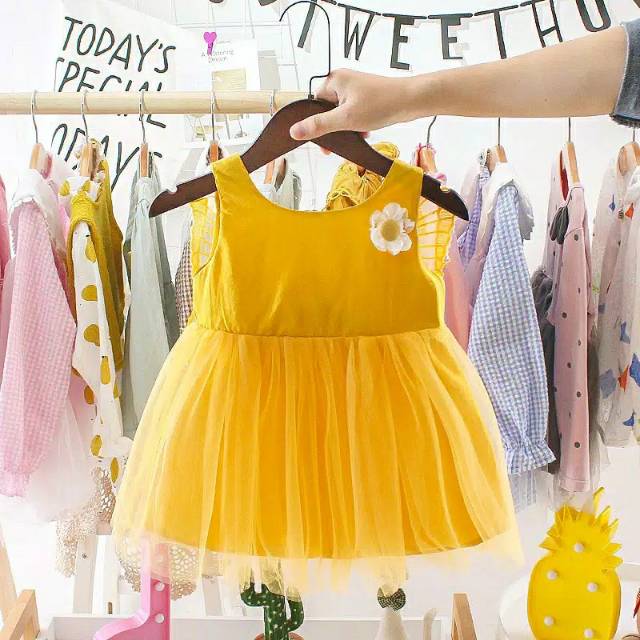 Dress bayi kupu kupu/rok tutu anak kupu/rok tutu bayi/dress anak import/baju bayi/baju anak