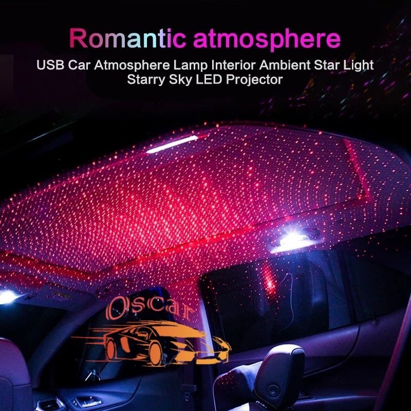 LAMPU LED DEKORASI INTERIOR MOBIL MODEL LANGIT BINTANG COLOK USB