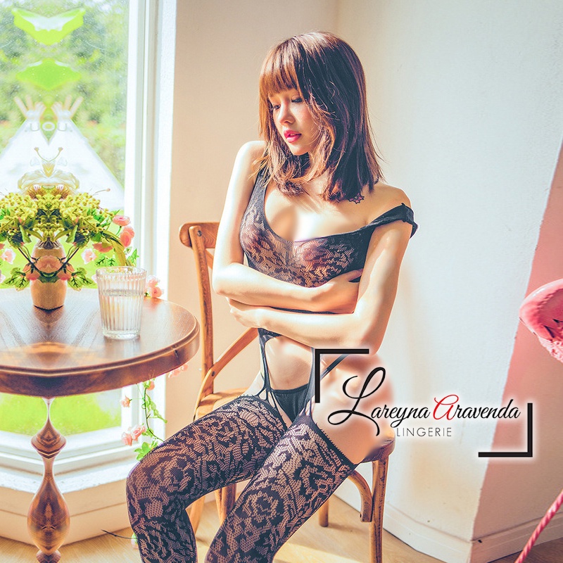 Lingerie Seamless Body Stocking Seksi Model Sexy Tiger Pattern LG389
