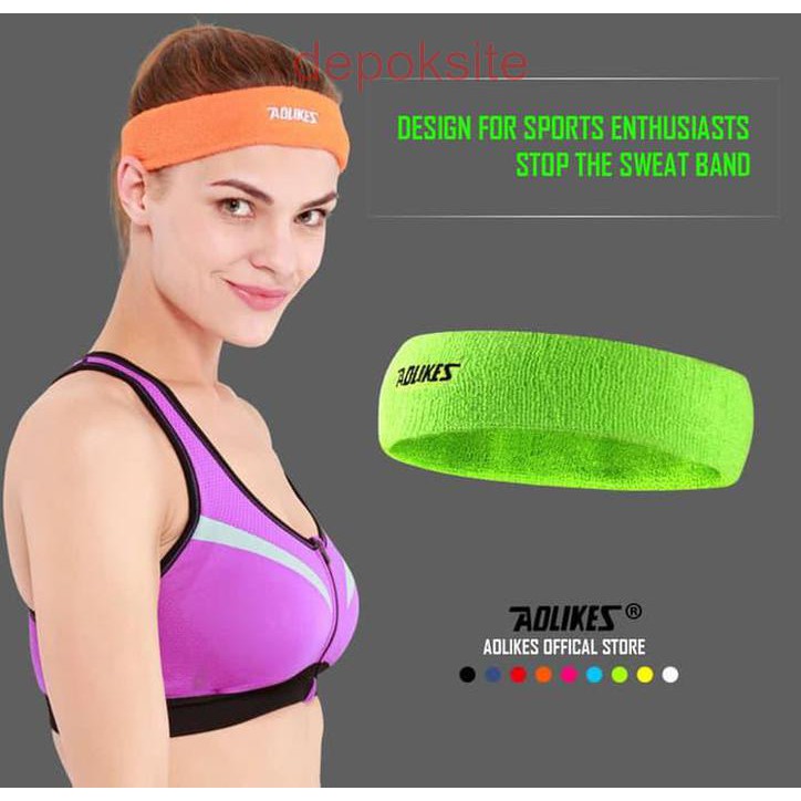 AOLIKES 2108 Cotton Sweat Headband For Men Women Hair Bands Head Band