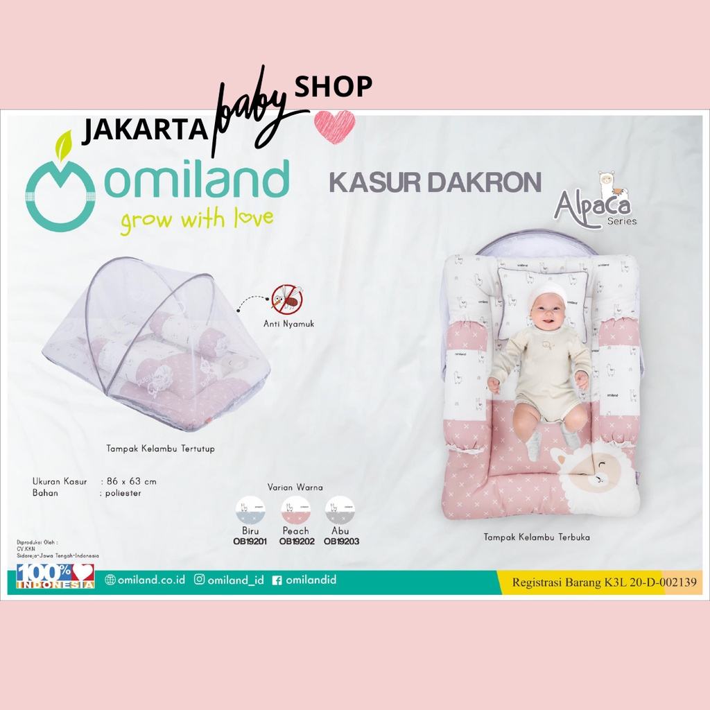 OMILAND KASUR BAYI DAKRON ALPACA SERIES OMILAND OB192 / KASUR BAYI DAKRON PANDA SERIES OB19071