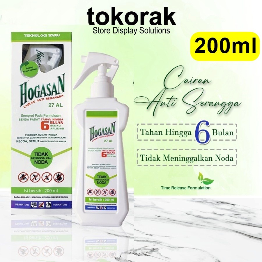 CAIRAN ANTI SERANGGA HOGASAN 200 ML - SEMPROTAN ANTI SEMUT KECOA RAYAP