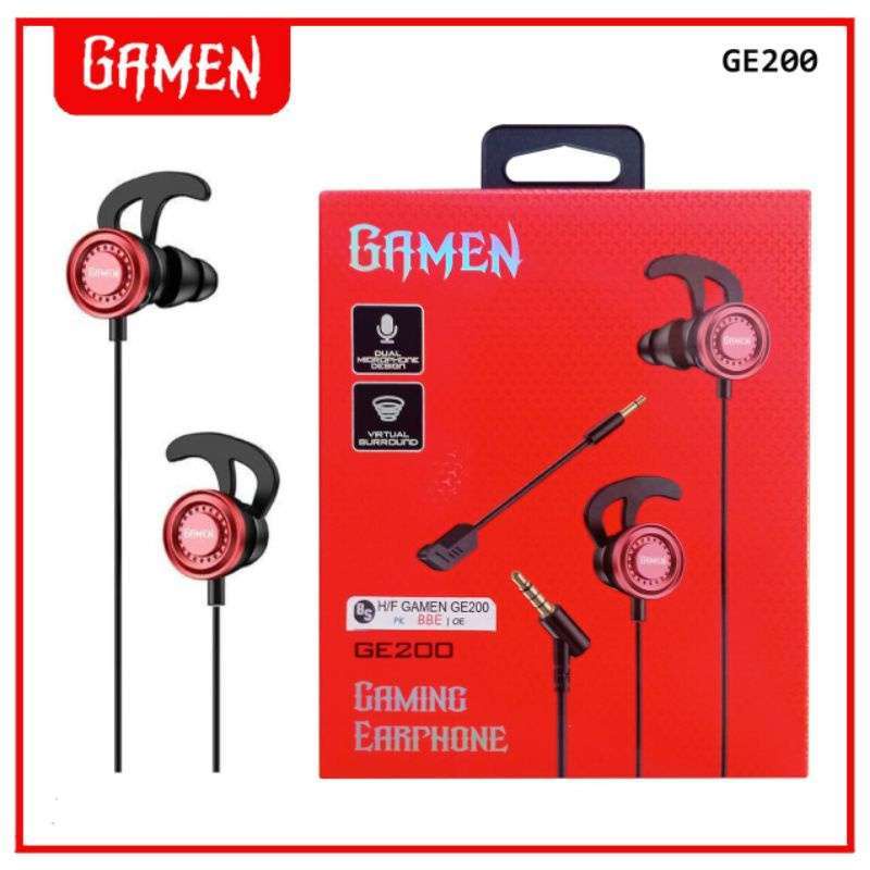 GARANSI 1 TAHUN WIRED HEADSET GAMEN GE300 GAMING EARPHONE