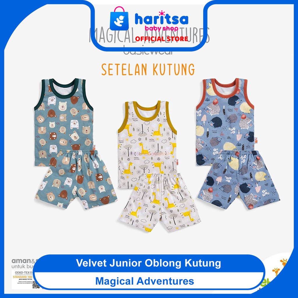 Velvet Junior Parade Of Joy, Briliant MAGICAL ADVENTURES Setelan Kutung BIG SIZE/ Setelan Piyama Anak/setelan piyama bayi