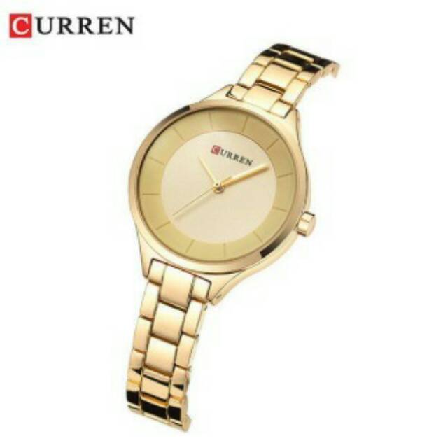 Jam tangan wanita curren gold elegant 9043