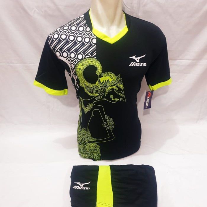 COD Baju futsal jersey bola setelan badminton voly - hitam hijau