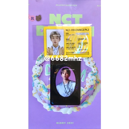SHOTARO RIIZE NCT 2020 YEARBOOK YB ID CARD