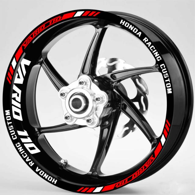 Stiker velg motor vario 110 vario 125 vario 150 uk velg 14 inch