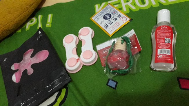 Pengaman Elastis Pintu Lemari Laci Bening Motif Bulat Beruang Smile