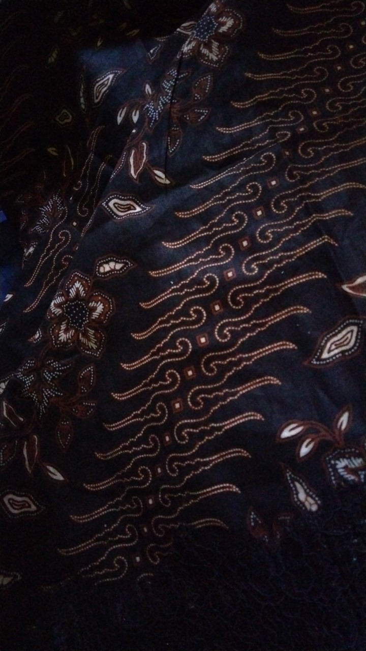 Atasna Batik Wanita Modern Batik Cassual Atasanbatik Batik Lace Mewah Batik Batwing(hitam)