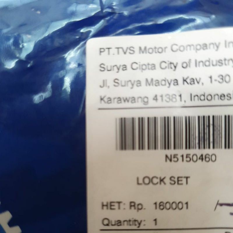 Kunci Kontak Max 125 plus tutup tangki TVS