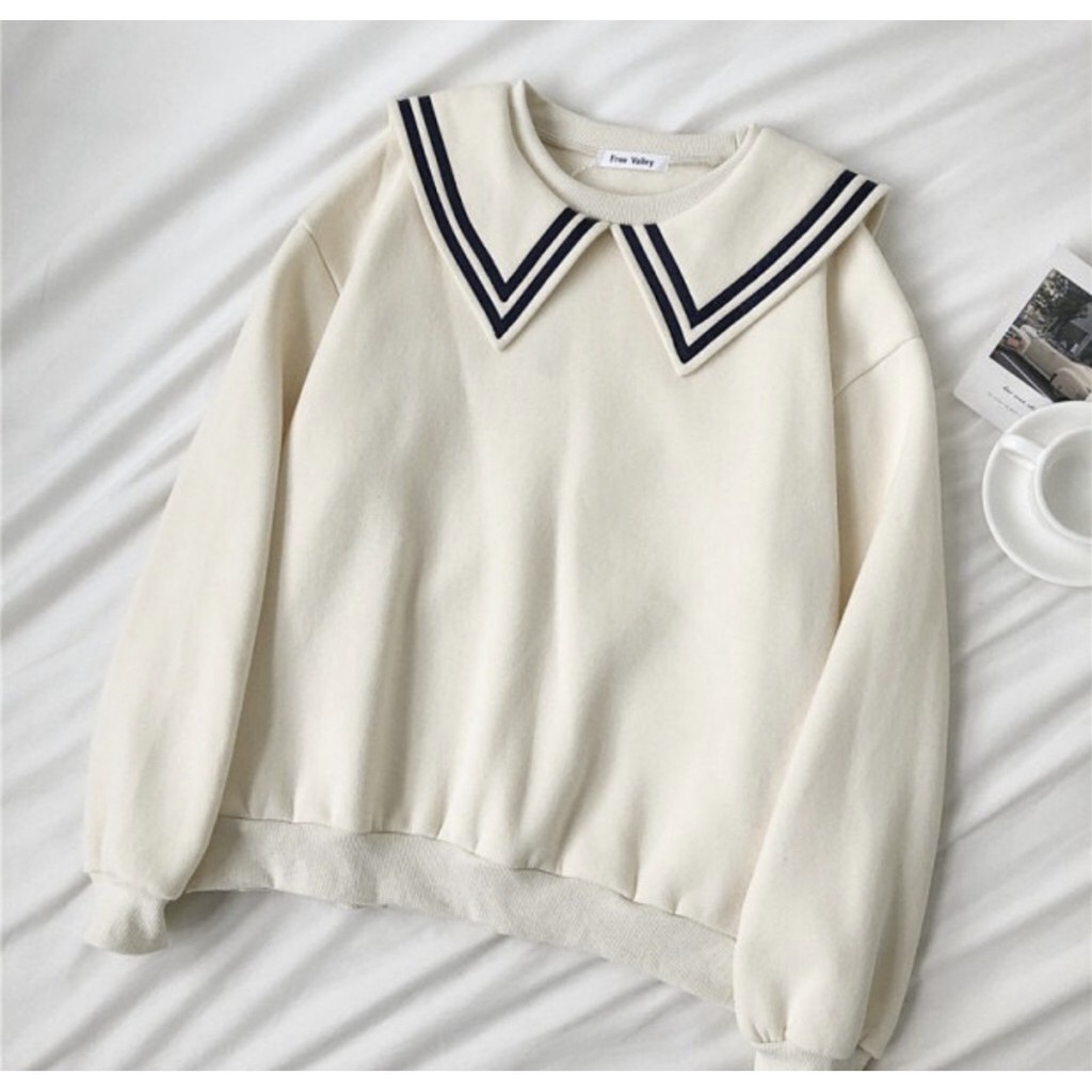 PULMA TOP SWEATER CREWNECK WANITA BAHAN FLEECE