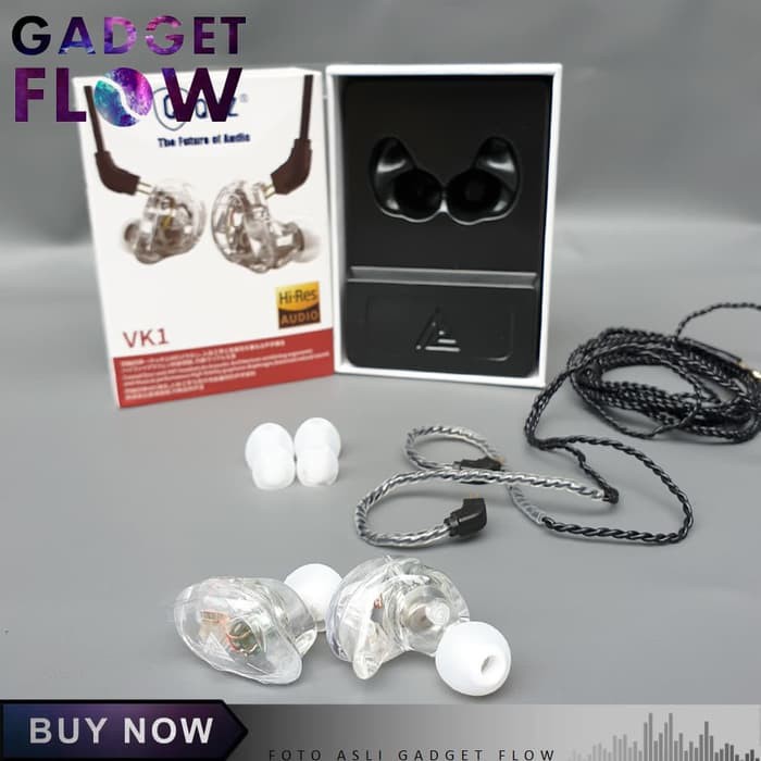 Earphone Headset QKZ Dynamic Driver HiFi Dengan Mic QKZ-VK1 VK1