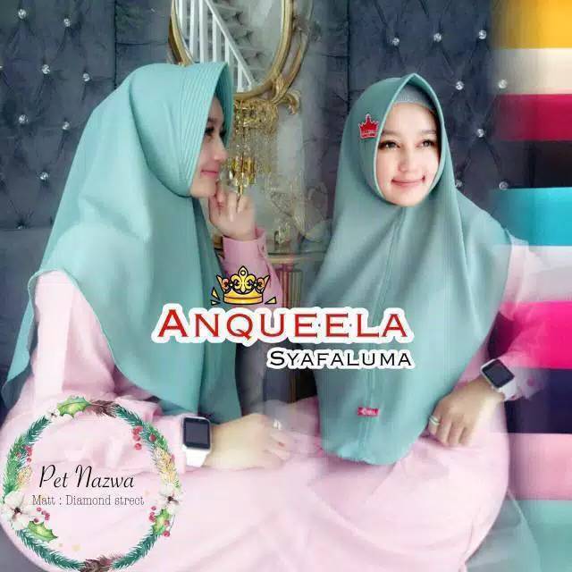 Jilbab Nazwa ori Anqueela Hijab Polos