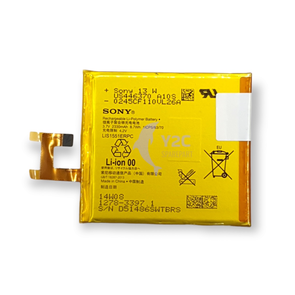 BATERAI SONY XPERIA C / Z / M2 / LIS1551ERPC ORIGINAL OEM / Batre / Batere / Batrei BATRAI