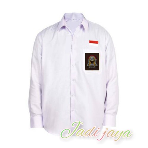 Setelan Seragam Sekolah SMA Baju Panjang Celana Panjang