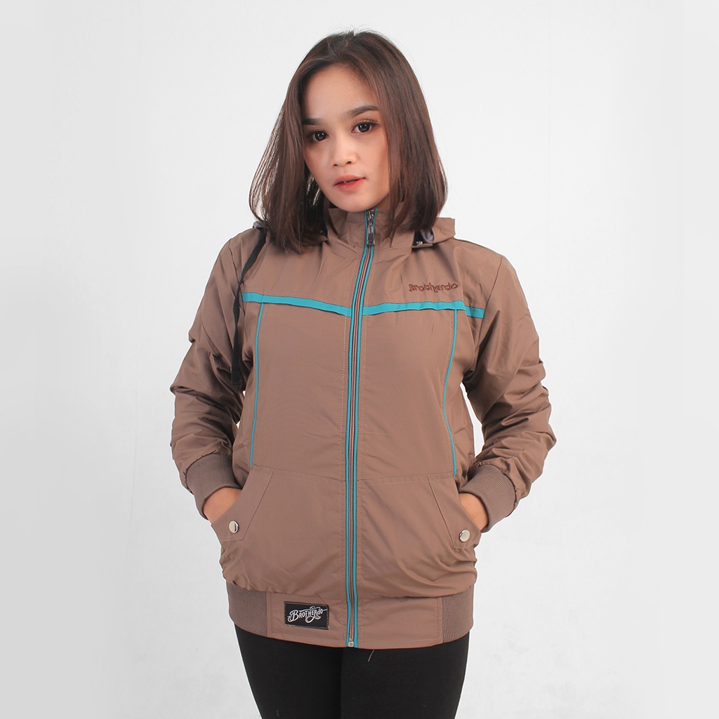 Brotherdo jaket wanita talikur parasut  taslan JN waterproof  terbaru