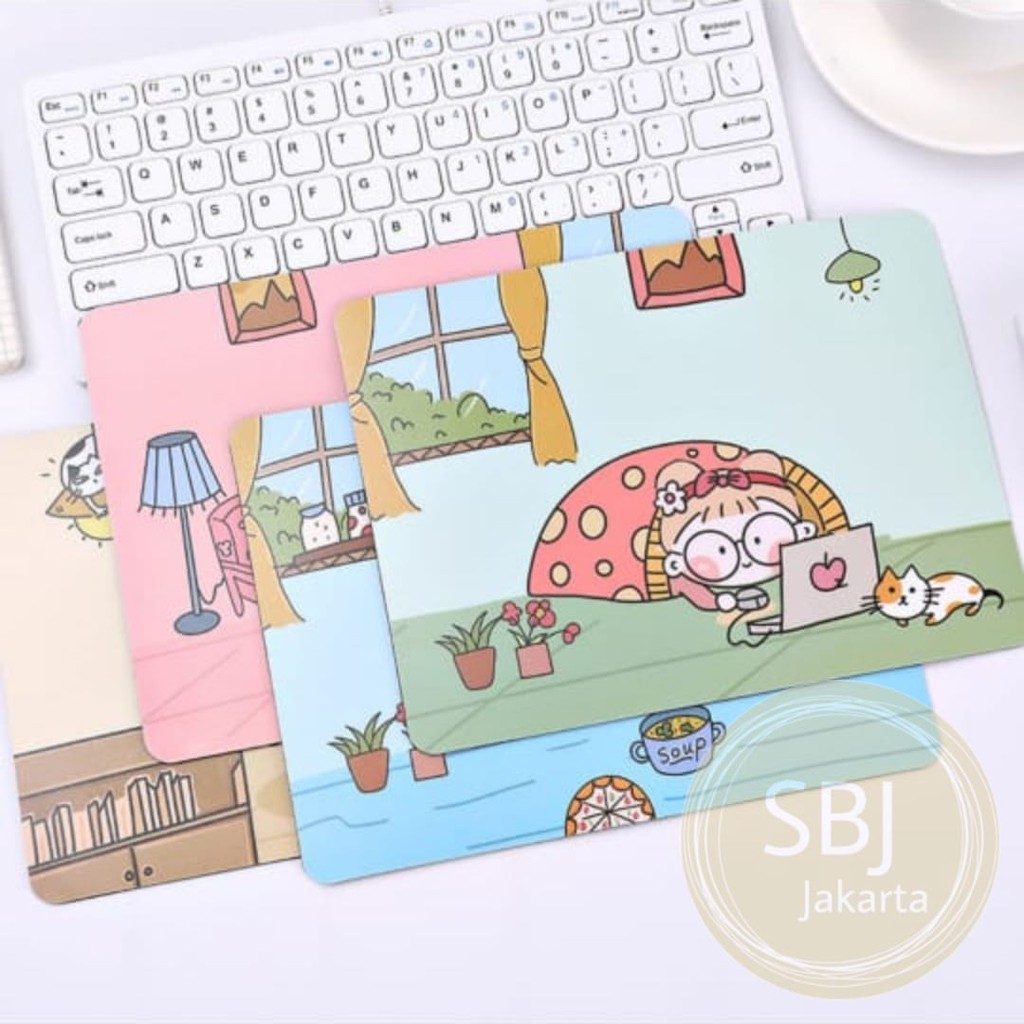 Mouse Pad Korea Premium Tebal kualitas Top Anti Slip /ANTI AIR Motif Kartun SB03