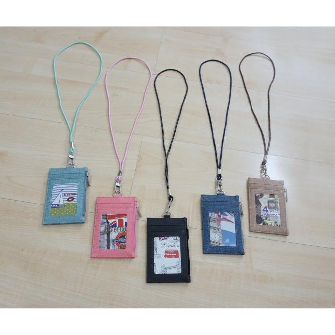 

Office & Stationery | Document Organizer | Kalung Id Card / Name Tag Lanyard Card Holder (Korean Leather) | Best Seller
