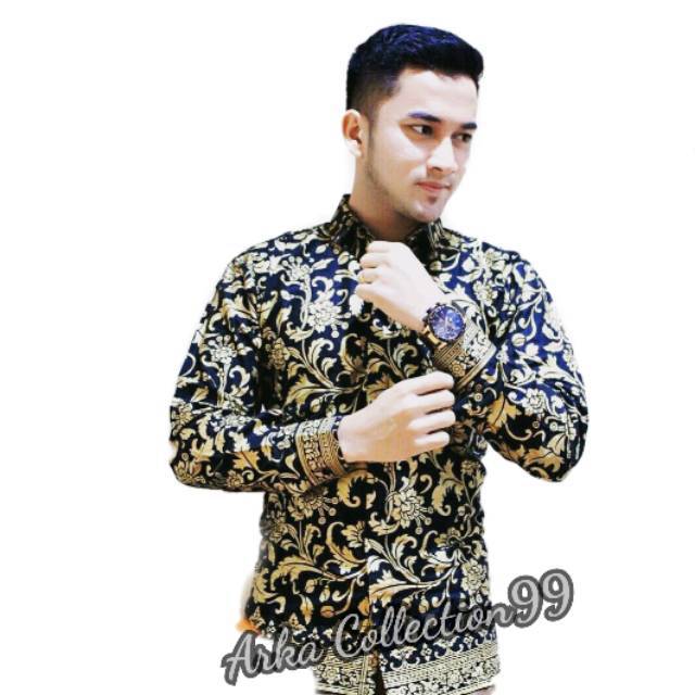 kemeja batik prada lengan panjang murah berkualitas