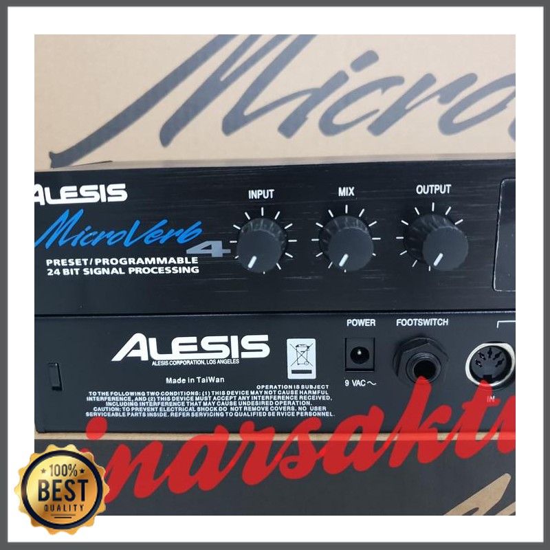 Mishad Shop -  EFFECT VOCAL ALESIS MICROVERB 4 GRADE A ( MADE IN TAIWAN ) KUPING BESI GU-5117-1002