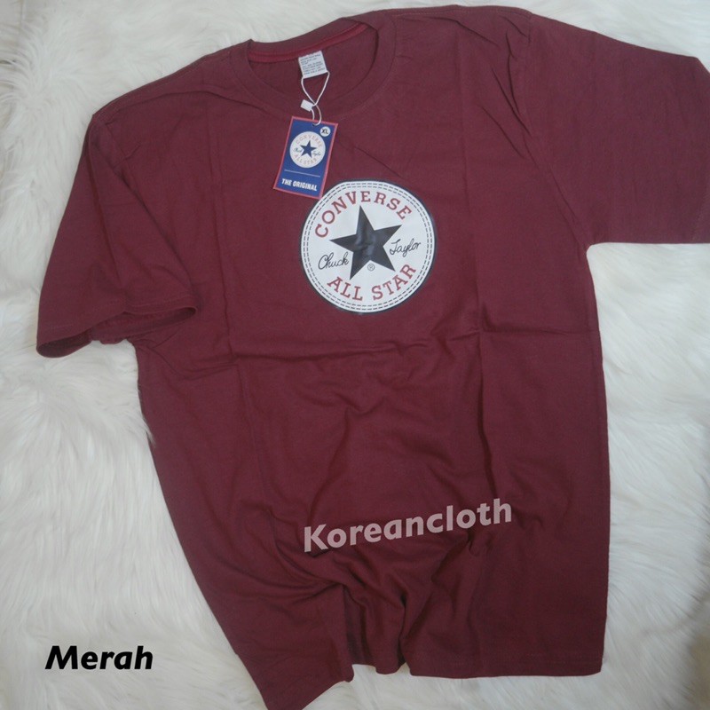 KAOS DISTRO BANDUNG CONVERSE BULAT PRIA REMAJA DEWASA