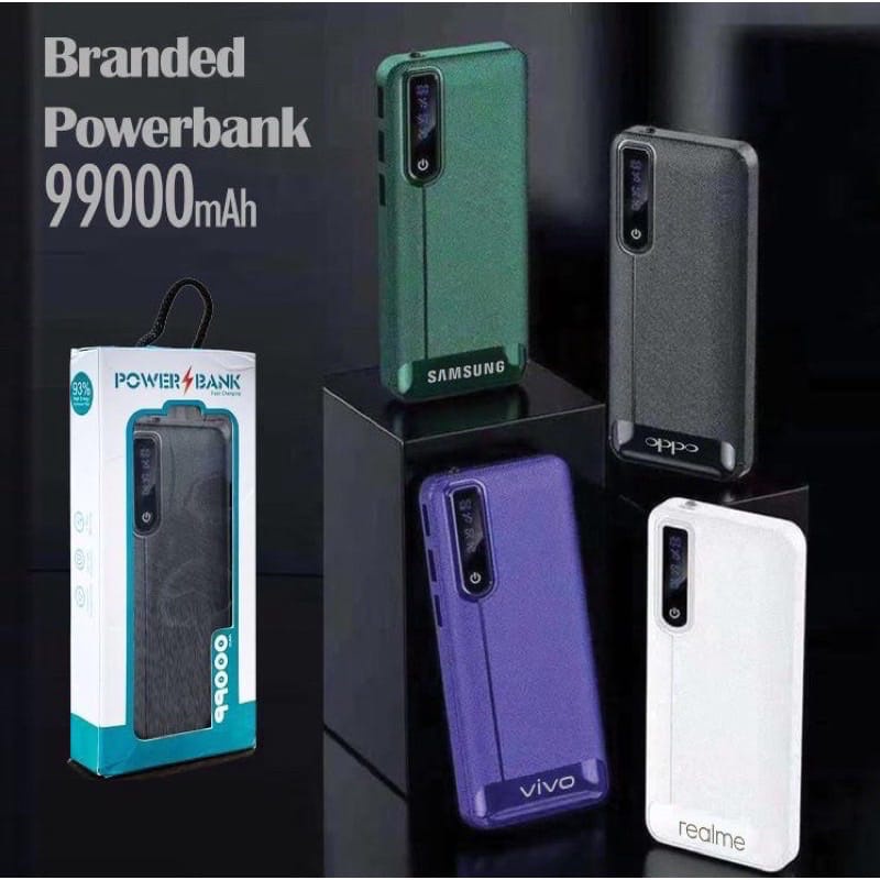 POWERBANK BRANDED LED LAMPU WARNA POWER BANK 99.000 MAH