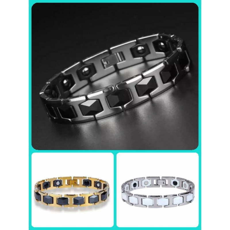 Gelang tangan titanium magnetic pria kesehatan
