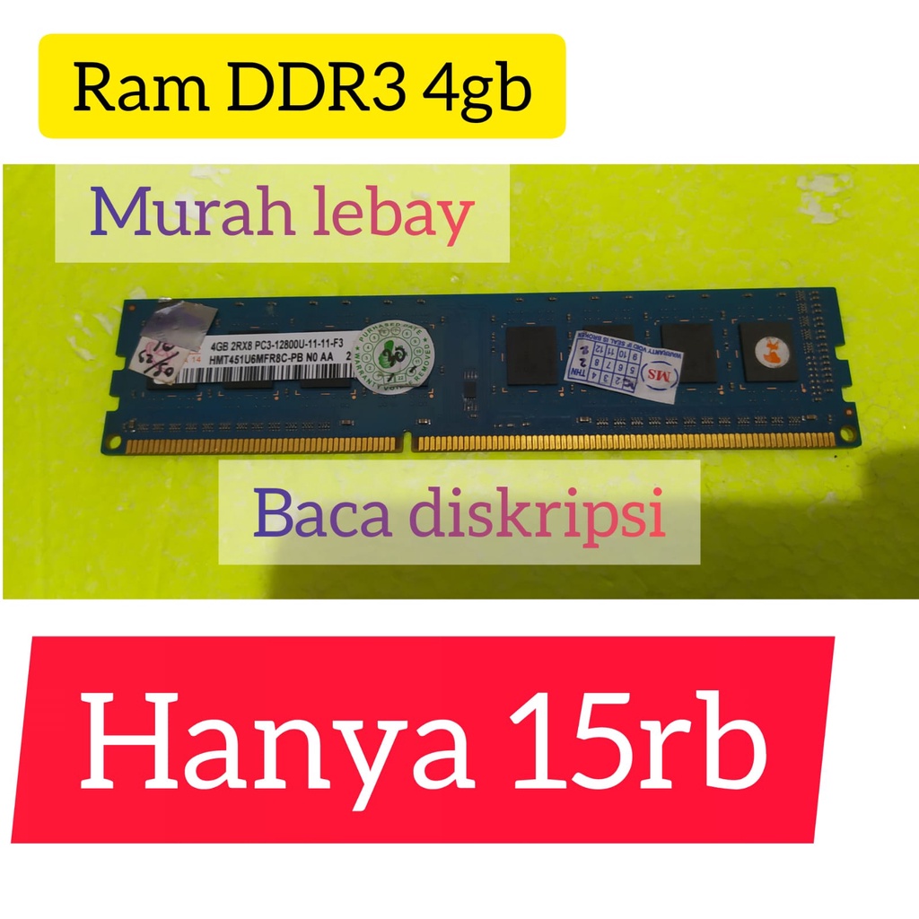 RAM PC DDR3 4GB