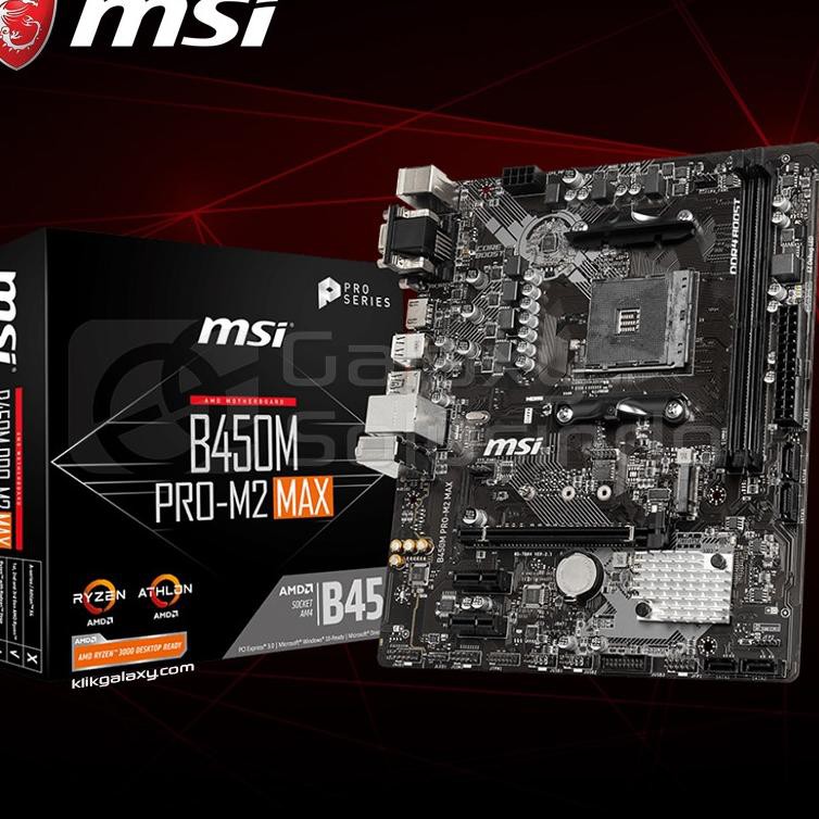 Kode U1 Motherboard Amd Msi B450m Pro M2 Max Am4 B450 Ddr4 Shopee Indonesia