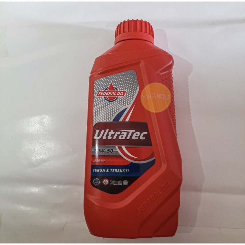 OLI MESIN MOTOR BEBEK 4T FEDERAL - ULTRATEC MERAH 800 ML ORIGINAL