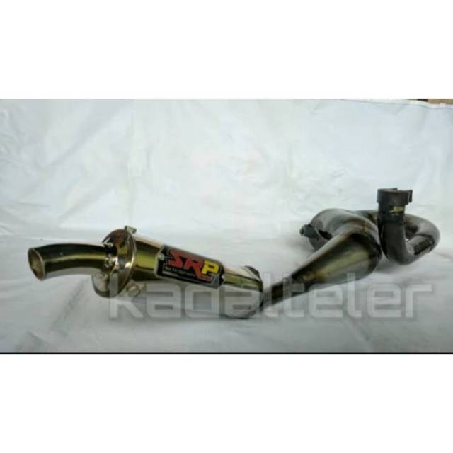 Knalpot racing Vespa SRP kanan tune up kompetisi slincer crom