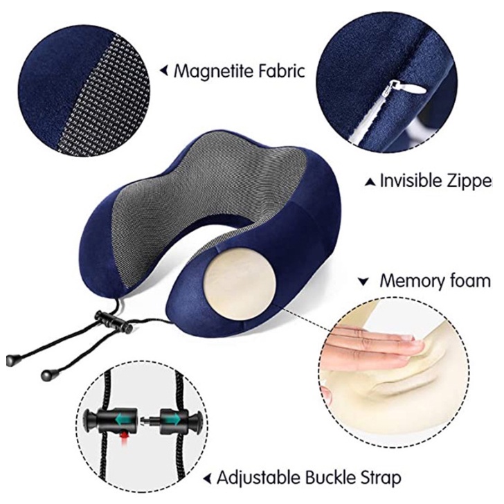 Bantal Angin Bantalan Leher Kaki Kepala Punggung Portable Bantal Perjalanan Liburan Pesawat Mobil Kantor Nyaman Empuk Relax Air Massage Inflatable / Foldable Travel Feet Neck Pillow
