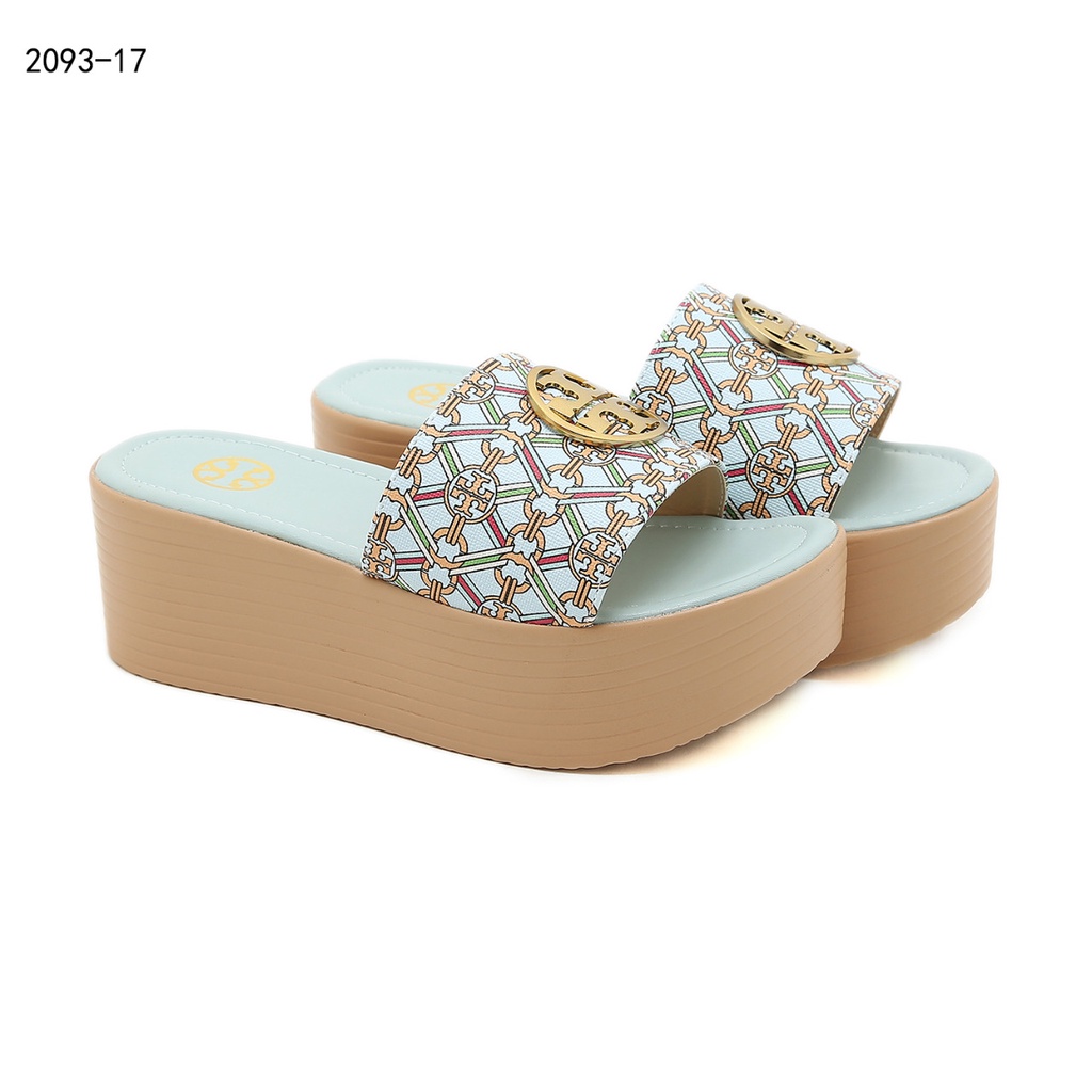 TB Wedges Platform Slide Mules Sandals #2093-17