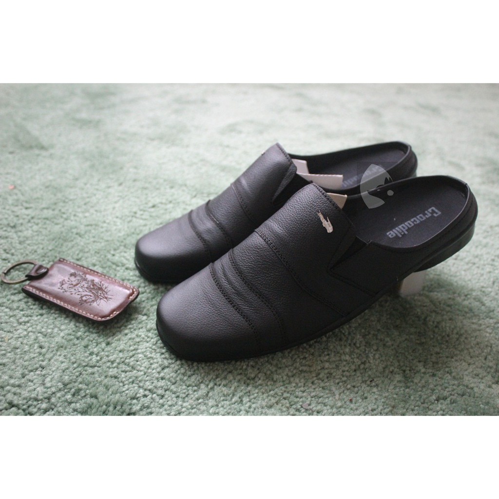 KICK TONE 01 BLACK SLIP ON PRIA KASUAL BS157 BS158 BS159 BS160 BS161 BS16 Slip On Pria Hitam