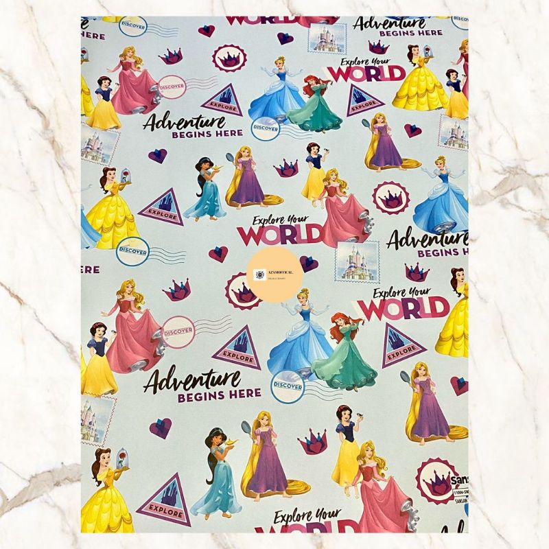 

KERTAS KADO LONDON, PRINCESS, TSUM2, DINO, BABY, TRAVEL